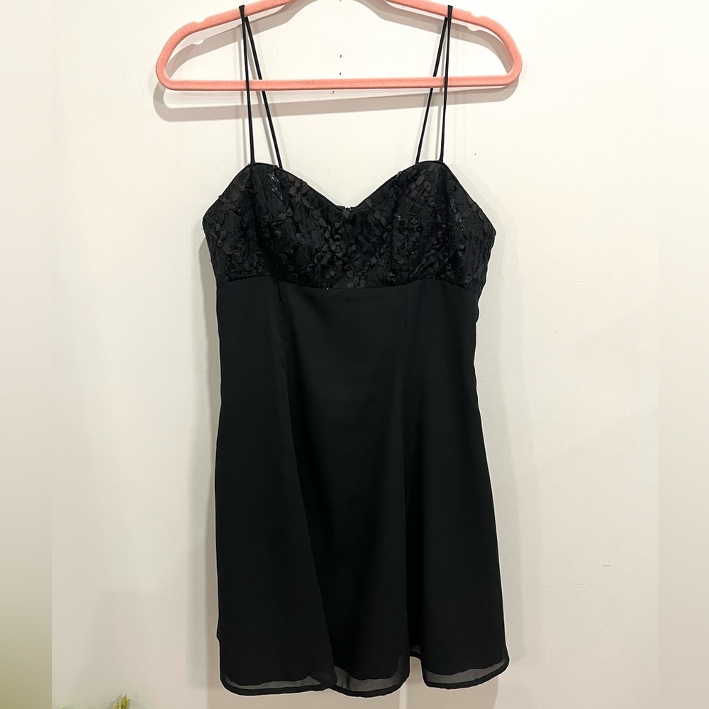 COPY - Vintage Vittoria Virini - little black dress - embellished bust dress - …